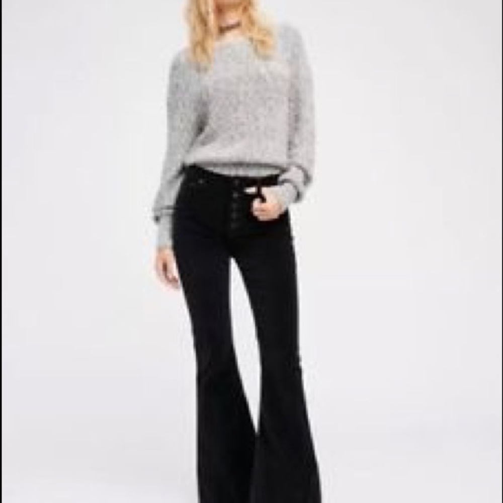 NWOT Free People Soma Corduroy Flare Pants - Picture 2 of 7
